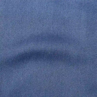 Gros plan sur le Tissu en lyocell denim multicolore au mètre de Longan Craft France, un denim lyocell sergé respirant et confortable, montrant son tissage en diagonale et sa durabilité pour les jeans.