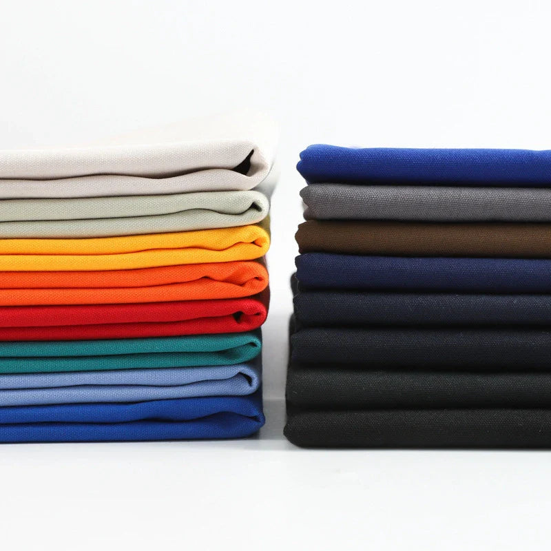 Tissu canvas 100 % polyester uni au mètre