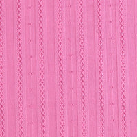 Gros plan sur le tissu dobby rayé uni au mètre de Longan Craft France : jacquard 100 % coton avec des rayures verticales, une alternance de parties texturées et lisses, des petits points en relief et des détails tressés - parfait pour les vêtements respirants.