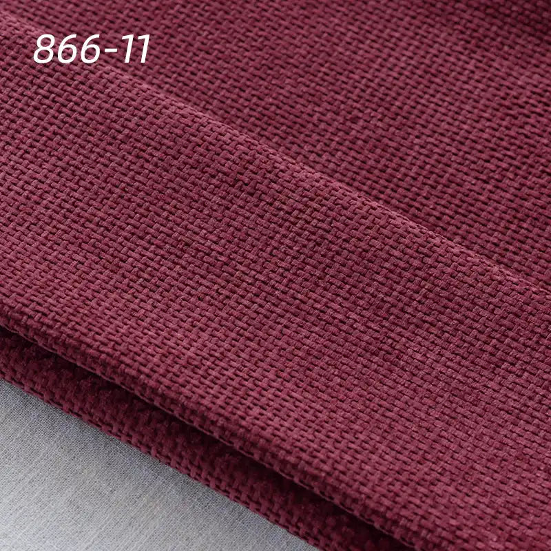 Tissu chenille uni tissé au mètre