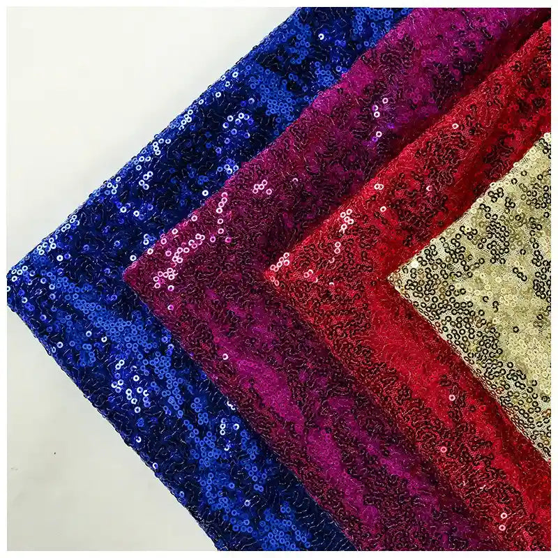 Tissu pailleté uni au mètre