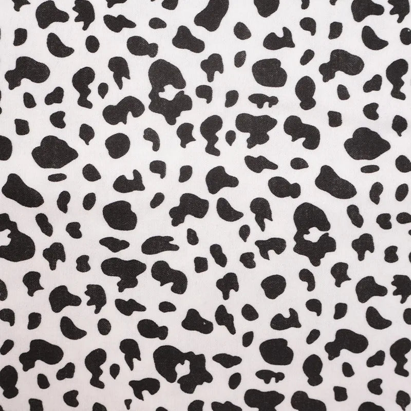Tissu en coton imprimé motif vache au mètre