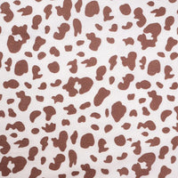 Tissu en coton imprimé motif vache au mètre