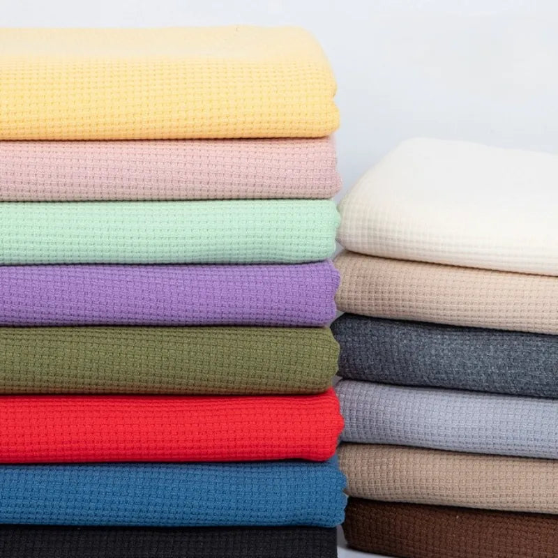 Tissu gaufré stretch uni au mètre