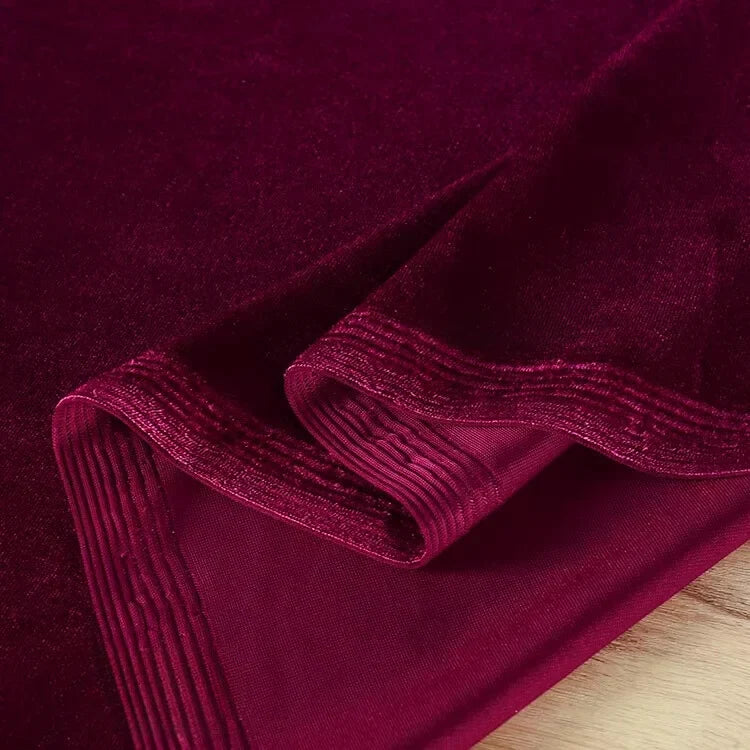 Tissu velours extensible au mètre