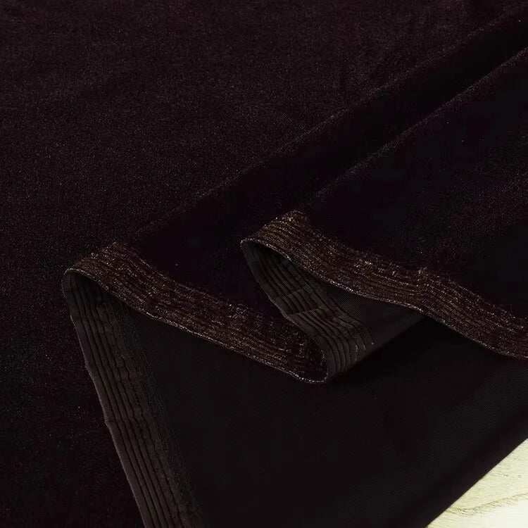 Tissu velours extensible au mètre