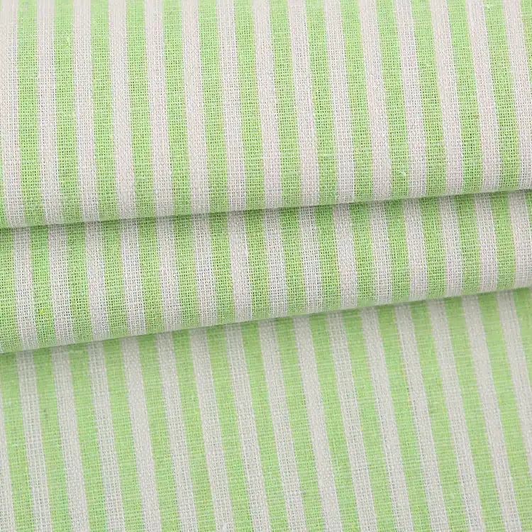 Tissu en lin à rayures au mètre
