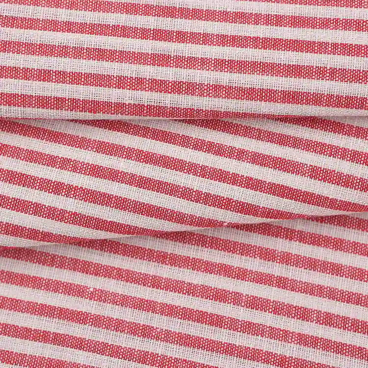 Tissu en lin à rayures au mètre