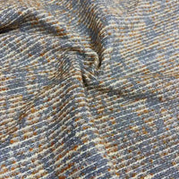 Tissu tweed bouclé rayé au mètre