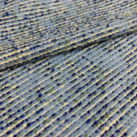 Tissu tweed bouclé rayé au mètre