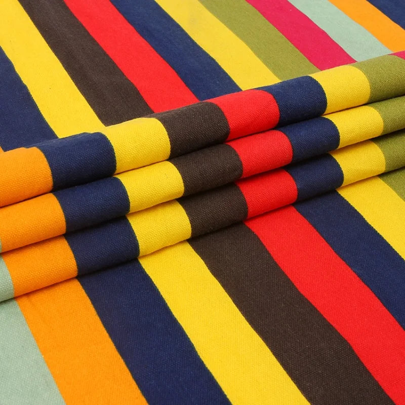 Tissu en toile rayée au mètre