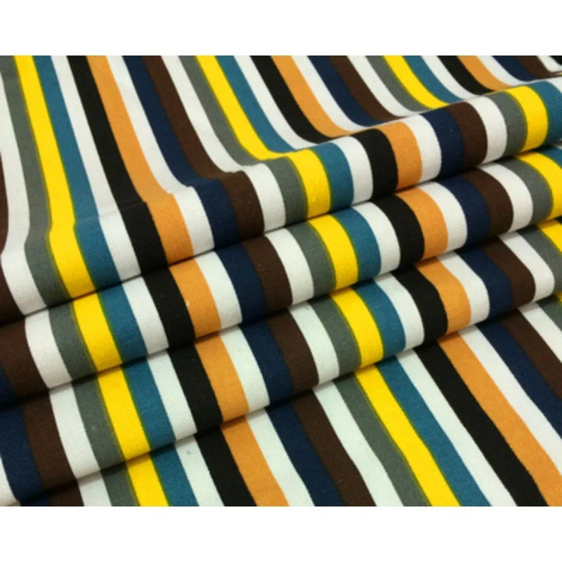 Tissu en toile rayée au mètre