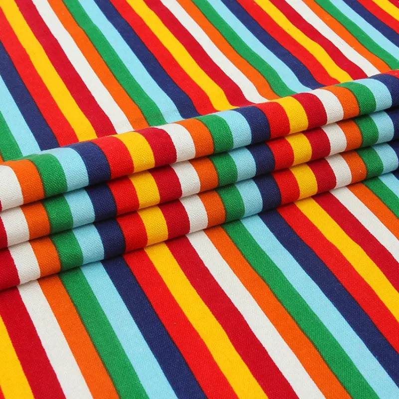 Tissu en toile rayée au mètre