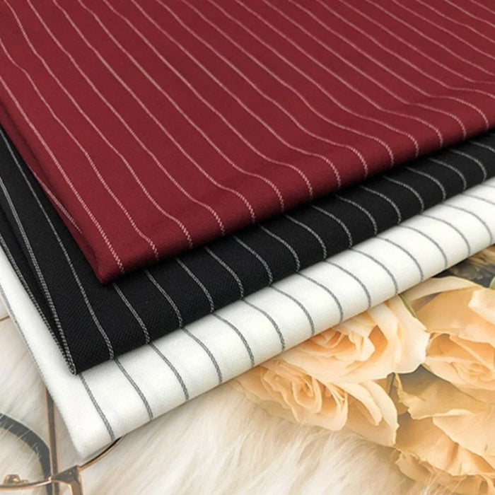 Tissu Ponte de Roma rayé au mètre