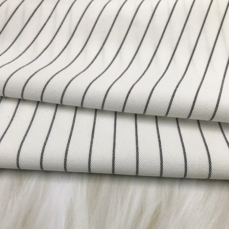 Tissu Ponte de Roma rayé au mètre