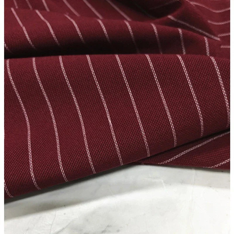 Tissu Ponte de Roma rayé au mètre