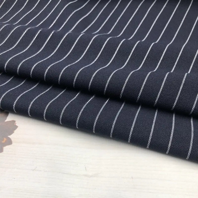 Tissu Ponte de Roma rayé au mètre