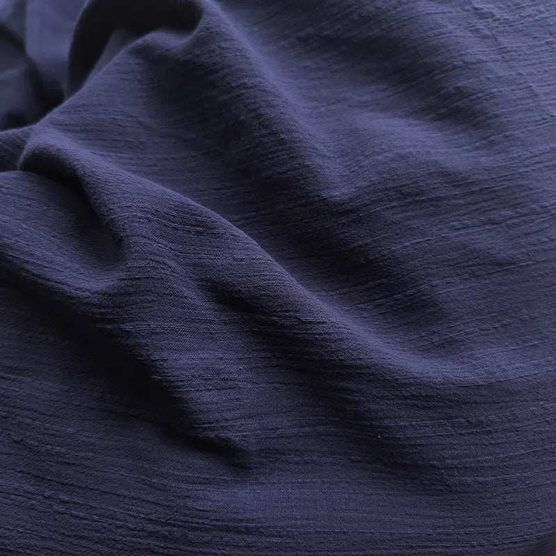 Tissu lin‑coton texturé au mètre