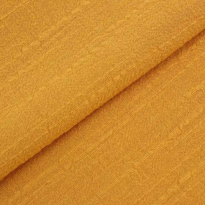 Tissu lin‑coton texturé au mètre