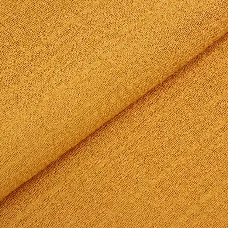 Tissu lin‑coton texturé au mètre