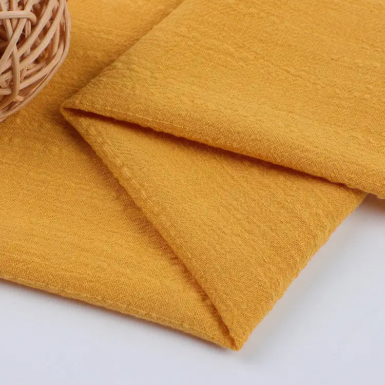 Tissu lin‑coton texturé au mètre