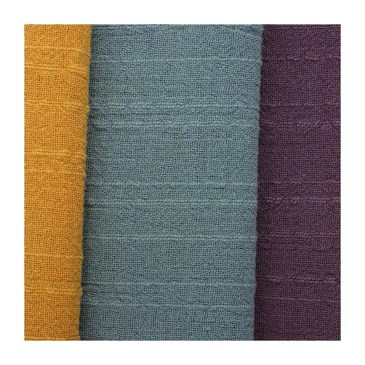 Tissu lin‑coton texturé au mètre