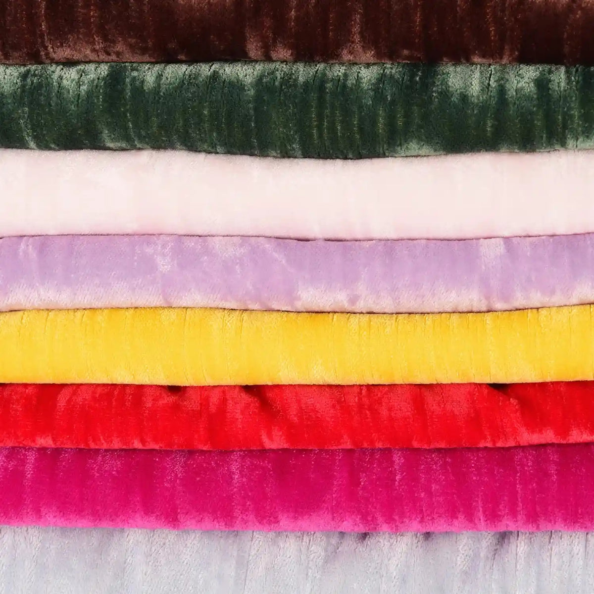 Tissu en velours froissé plissé au mètre