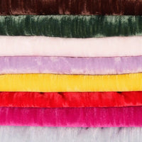 Tissu en velours froissé plissé au mètre