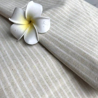 Tissu en lin rayé fin au mètre