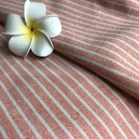 Tissu en lin rayé fin au mètre