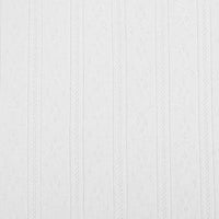 Le tissu pointelle côtelé vertical au mètre de Longan Craft France, en polyester uni, présente un motif subtil à rayures et petits losanges, parfait pour des vêtements d'intérieur DIY grâce à sa texture douce et légère.