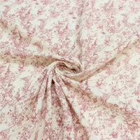 Double gaze de coton vintage à fleurs au mètre
