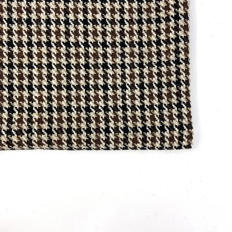Tissu en tweed pied‑de‑poule vintage au mètre