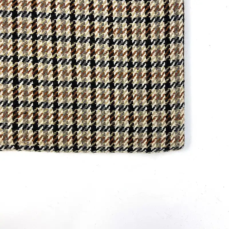 Tissu en tweed pied‑de‑poule vintage au mètre