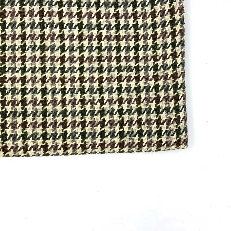 Tissu en tweed pied‑de‑poule vintage au mètre