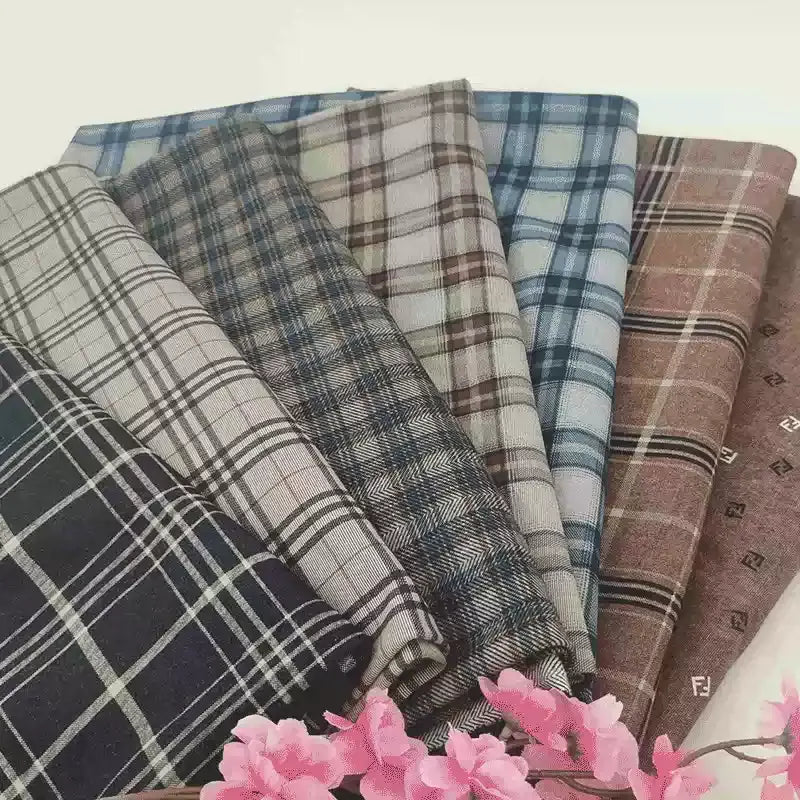 Tissu maille de Ponte à carreaux vintage au mètre