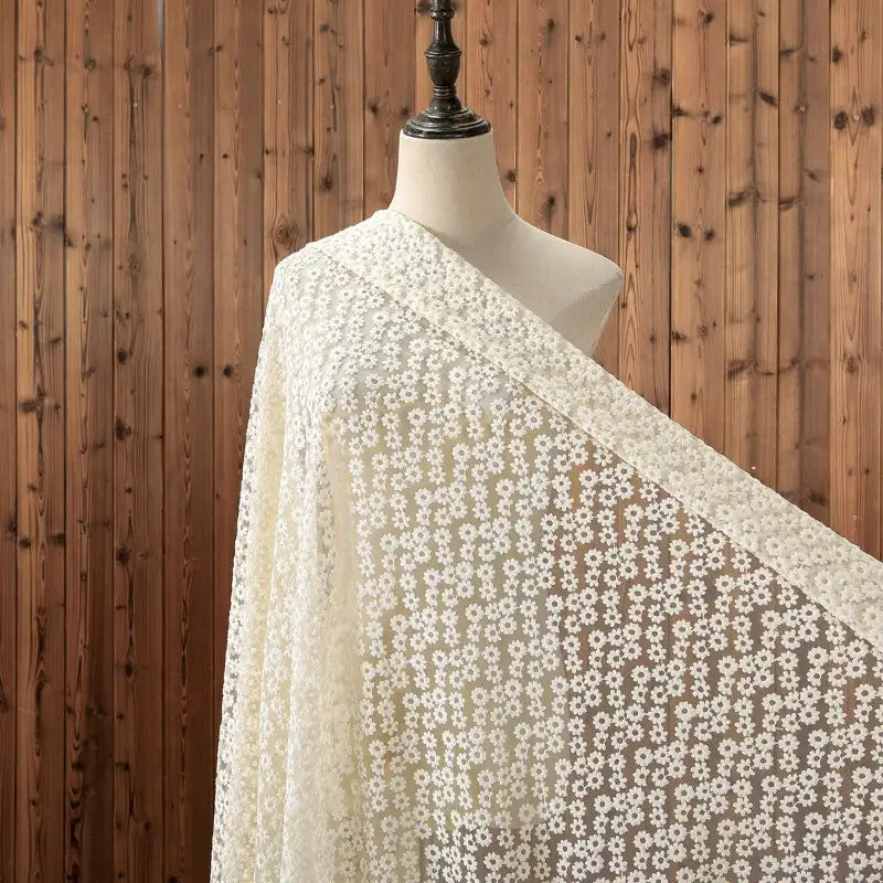 Tulle blanc soluble dans l'eau au mètre