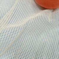 Tissu mesh en coton blanc au mètre