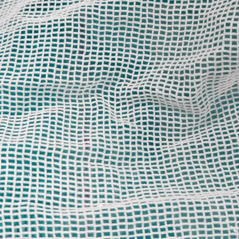 Tissu mesh en coton blanc au mètre