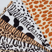 Tissu minky à motif animalier au mètre