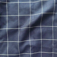 Tissu coton-lin à carreaux au mètre