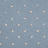 La Flanelle de coton à motifs cœurs au mètre de Longon Craft France est un tissu doux et confortable, idéal pour la couture, les loisirs créatifs, le quilting ou la confection de pyjamas.