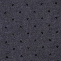 Flanelle de coton à motifs cœurs au mètre de Longon Craft France : tissu flanelle imprimé doux et confortable, idéal pour la couture, le quilting ou des pyjamas. Parfait pour vos loisirs créatifs !.