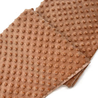 Tissu minky 3D à pois multicolore au mètre
