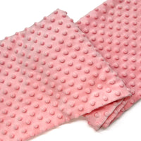 Tissu minky 3D à pois multicolore au mètre