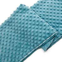 Tissu minky 3D à pois multicolore au mètre
