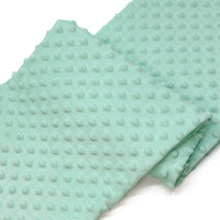 Tissu minky 3D à pois multicolore au mètre