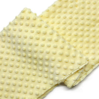 Tissu minky 3D à pois multicolore au mètre