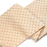 Tissu minky 3D à pois multicolore au mètre