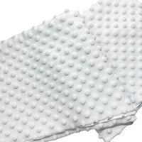 Tissu minky 3D à pois multicolore au mètre